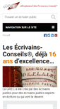 Mobile Screenshot of ecrivainsconseils.net
